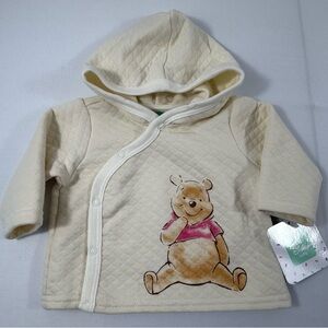 NWT-Disney Baby 0/3M Winnie-the-Pooh Baby Girl’s Long Sleeve Quilted Jacket